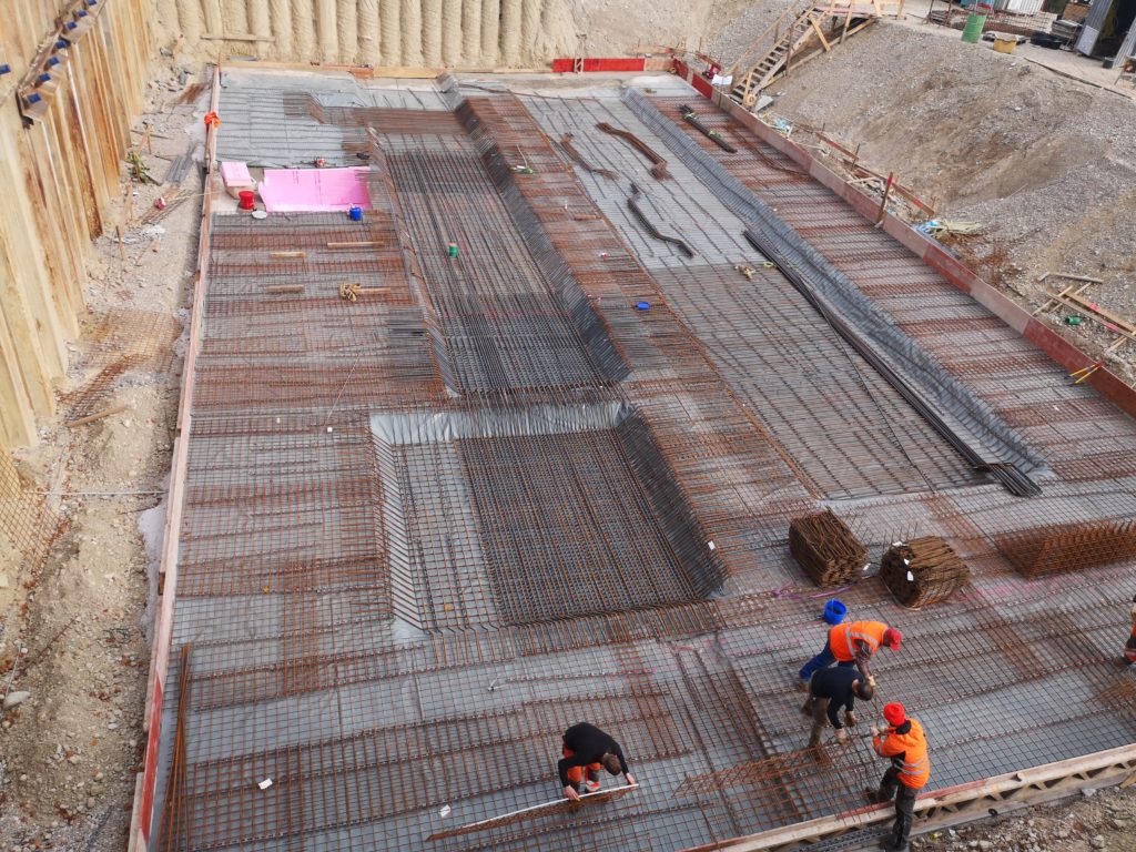 Wohnbau Eisenflechterei Armierungsarbeiten Baustahlarmierung Tiefgaragenbau Betonstahlarmierung