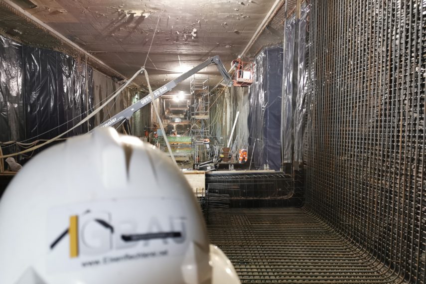 Tunnelbau Eisenflechter Baustahlarmierung